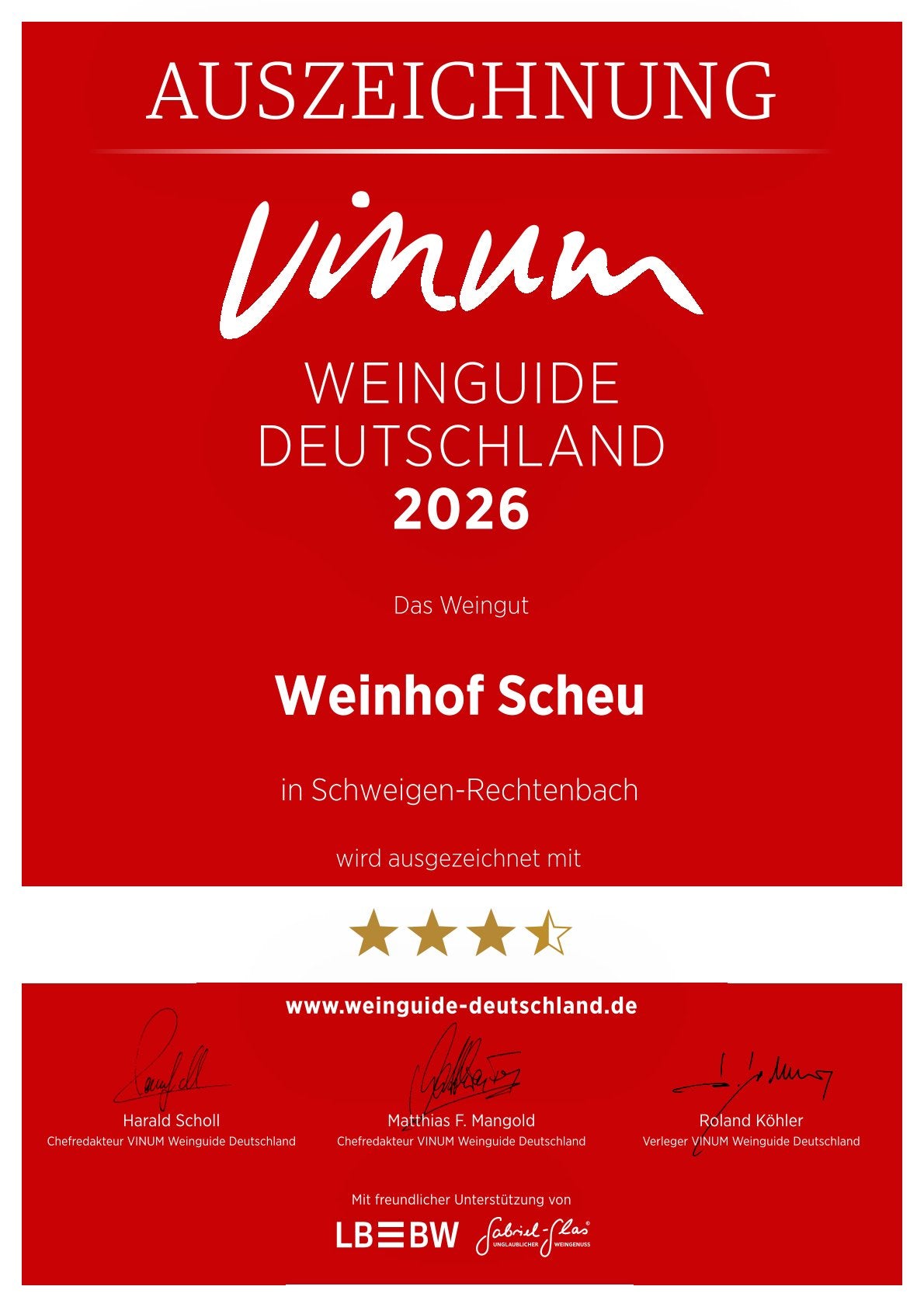 Vinum Weinpaket 12 Fl. inkl. Versand